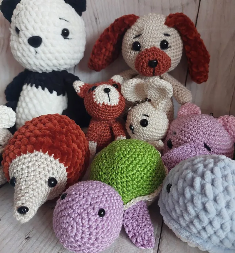 Horgolt amigurumi figurák