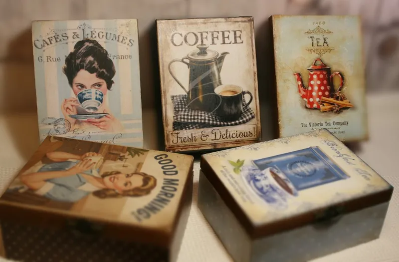 Decoupage díszdobozok