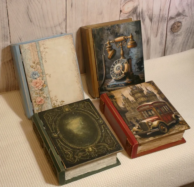 Decoupage díszdobozok