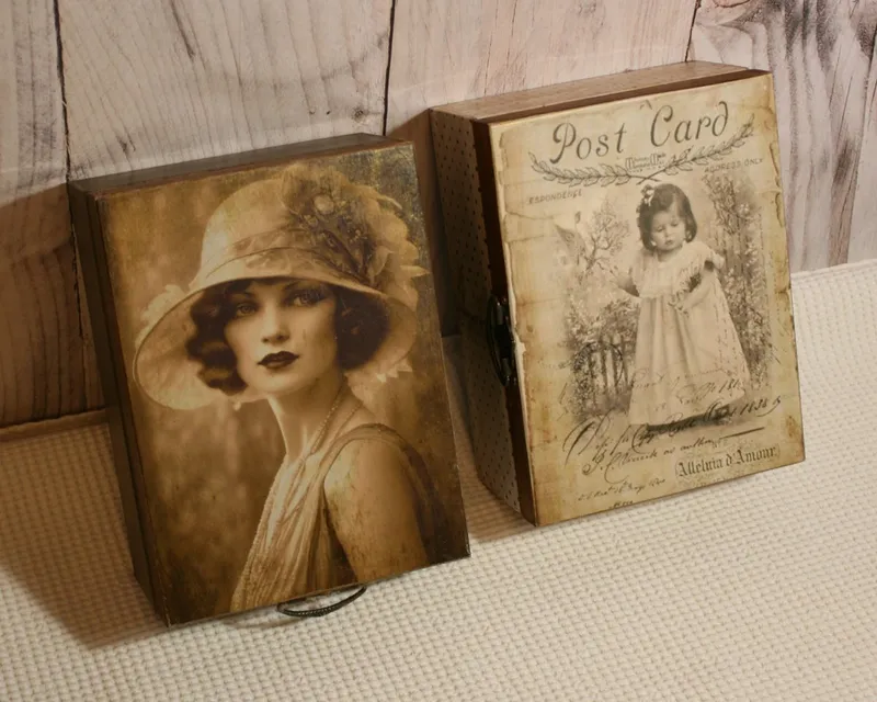 Decoupage díszdobozok