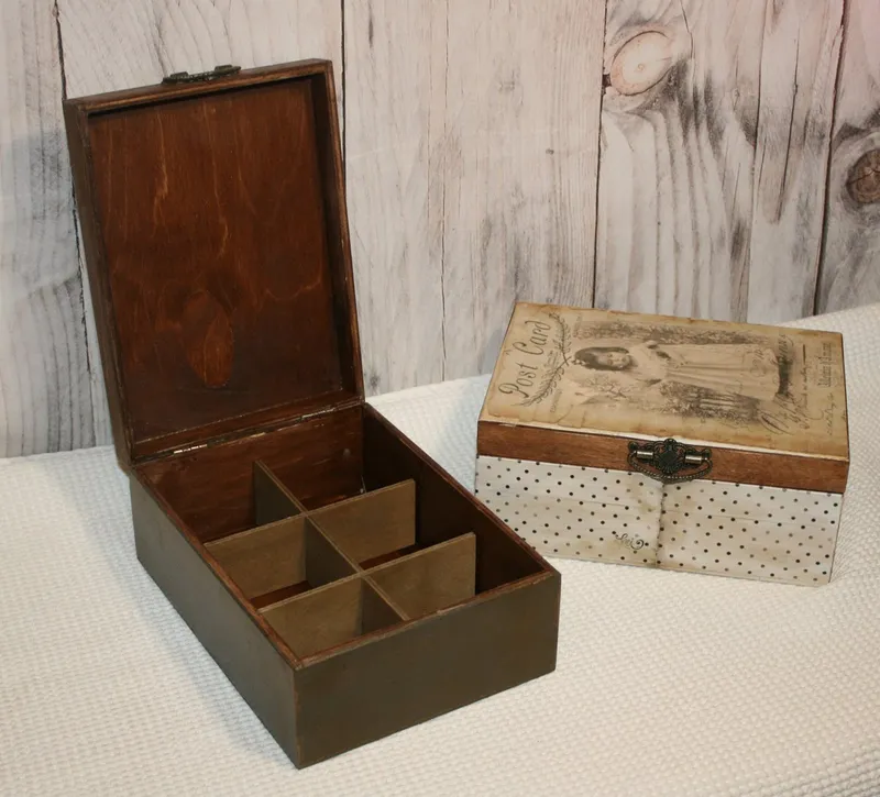 Decoupage díszdobozok