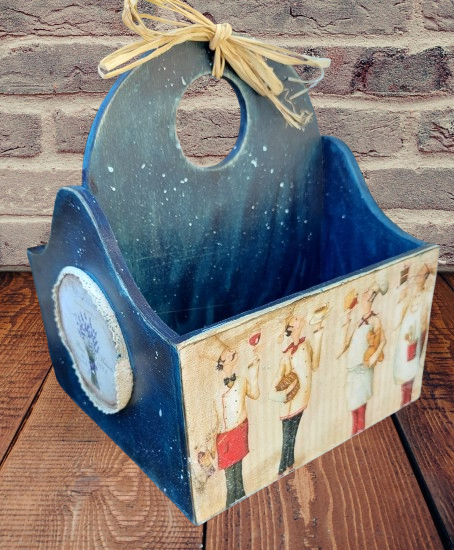 Kézzel készített decoupage díszdoboz